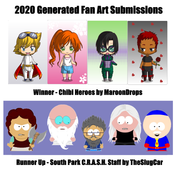 2020 Generated Fanart Entries