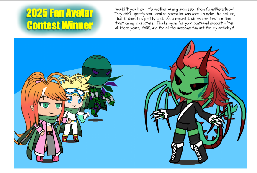 2025 Fan Avatar Winning Submission