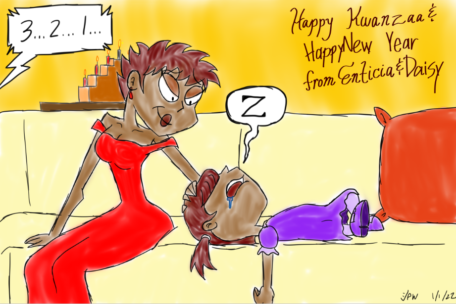 Dec21-Jan22 Filler - Greenes New Year and Kwanzaa